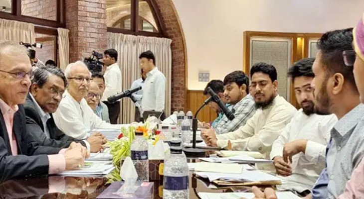 জাতীয় ঐকমত্য কমিশনের সঙ্গে বৈঠকে বসেছে এনসিপি প্রতিনিধি দল